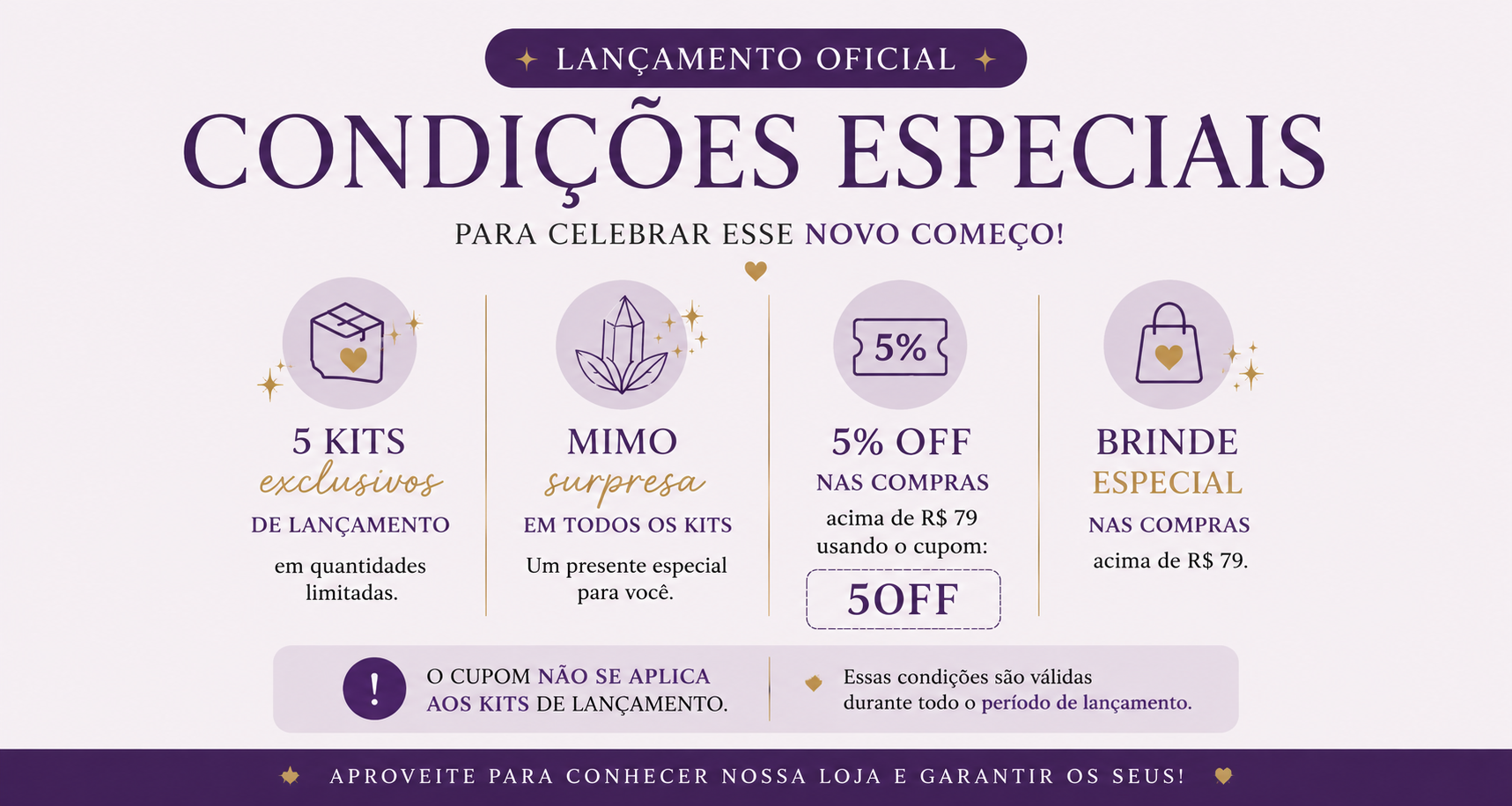 Condições lançamento