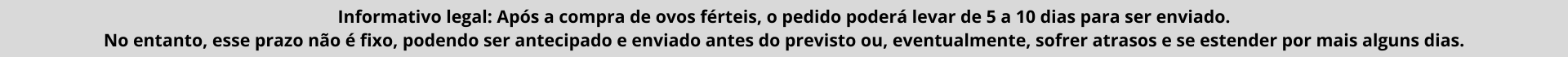 Informação de envio