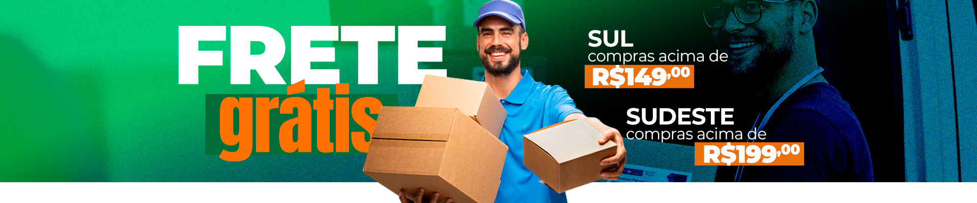banner tarja frete grátis