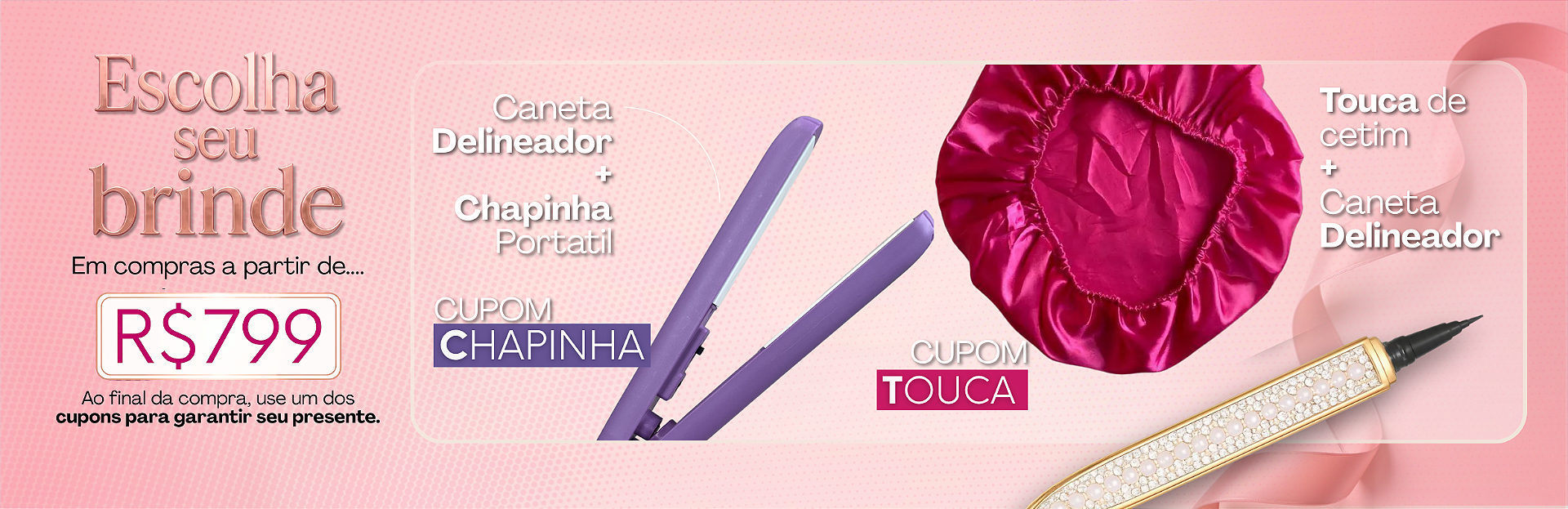 Banner Tarja Brinde Março