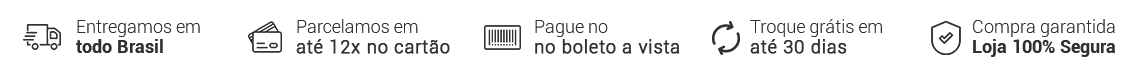 Banner Tarja (frete, parcelamento e seguro).