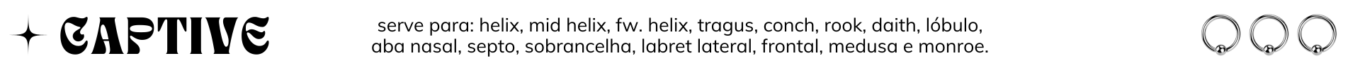 Modelo de joia - Captive