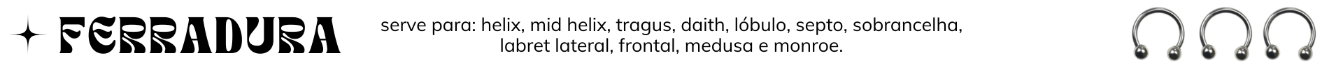 Modelo de joia - Ferradura