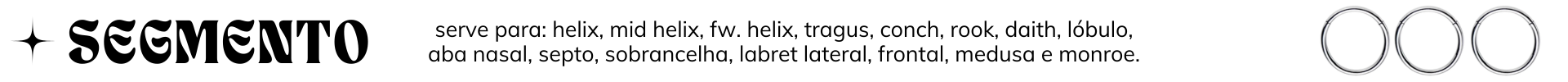 Modelo de joia - Segmento