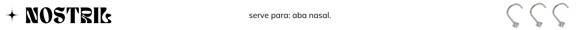Modelo de joia - Nostril