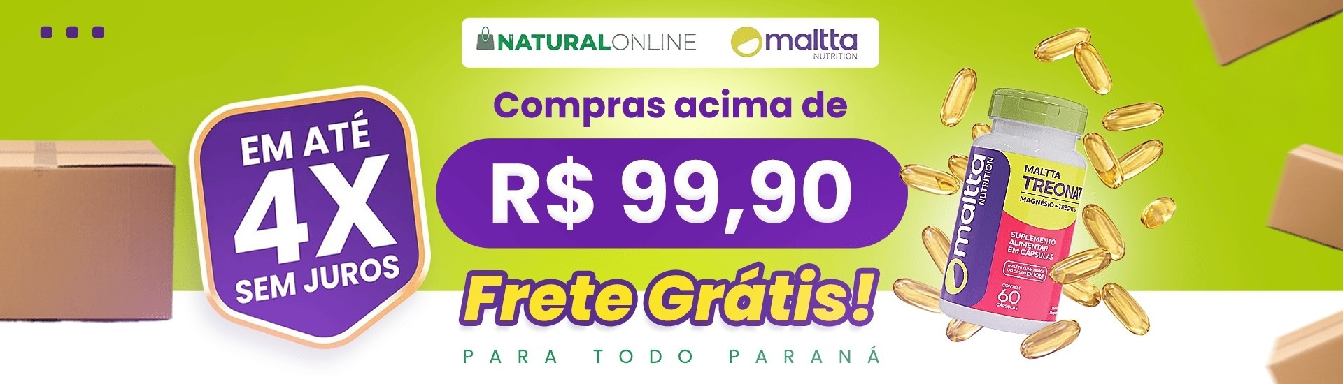 Frete Grátis Paraná R$ 99,00