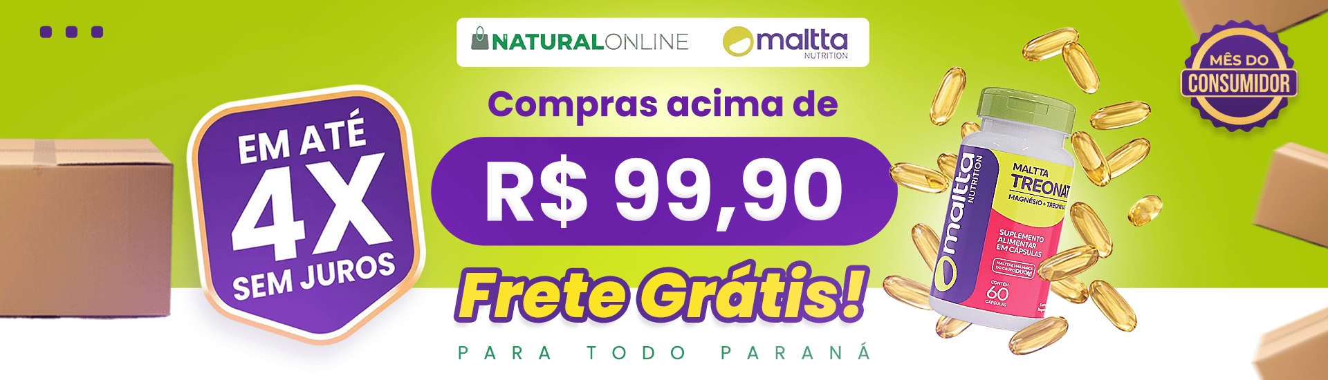 Frete Grátis Paraná R$ 99,00