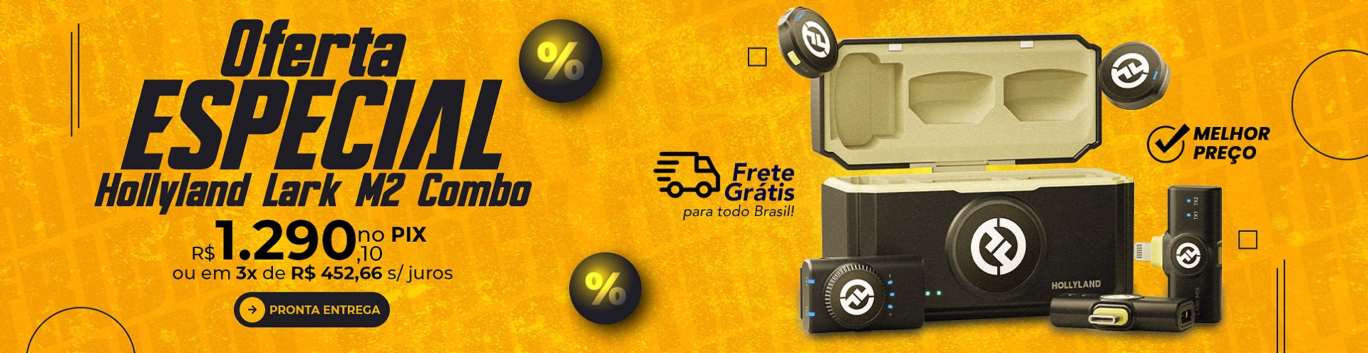 Hollyland Lark M2 Combo Frete Grátis