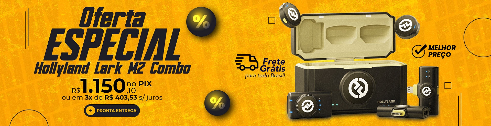 Hollyland Lark M2 Combo Frete Grátis