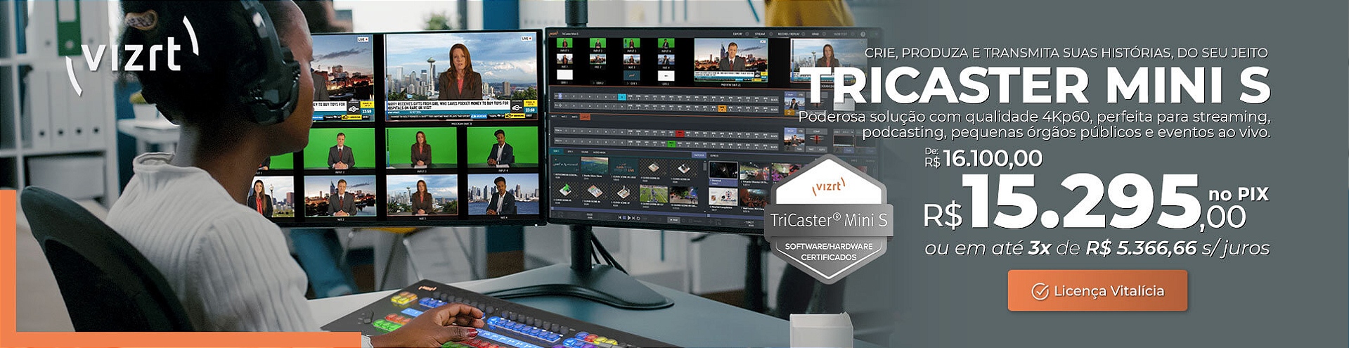 TriCaster Mini S - Soluções