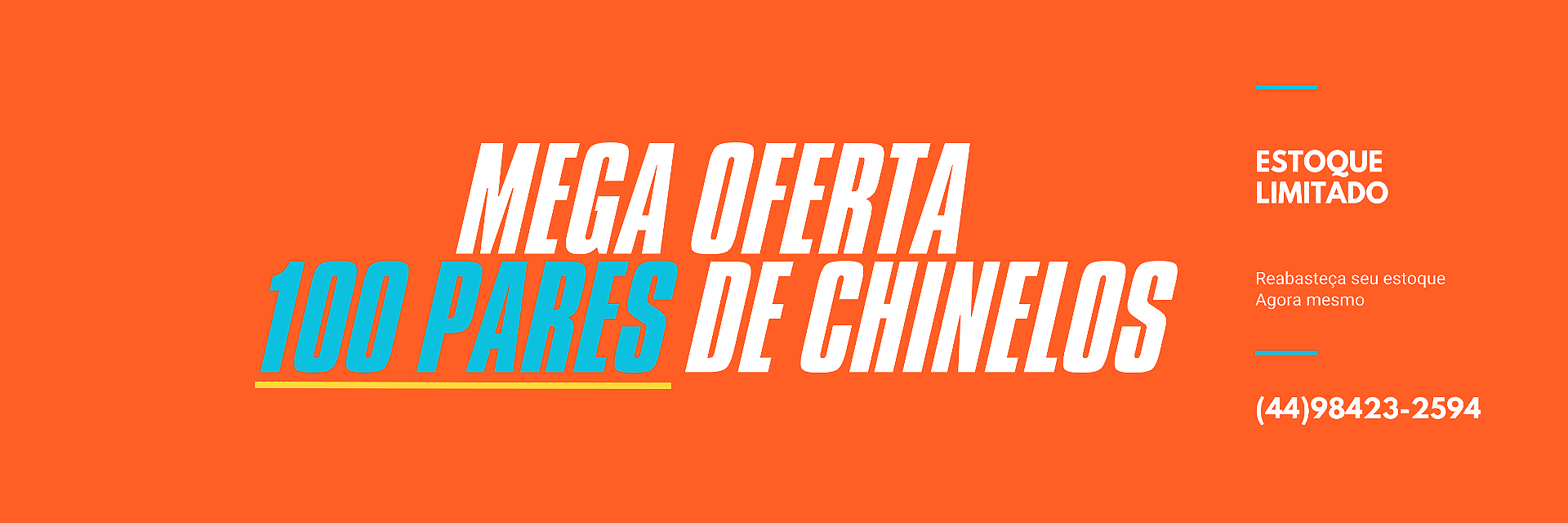 100 PARES PROMOÇÃO