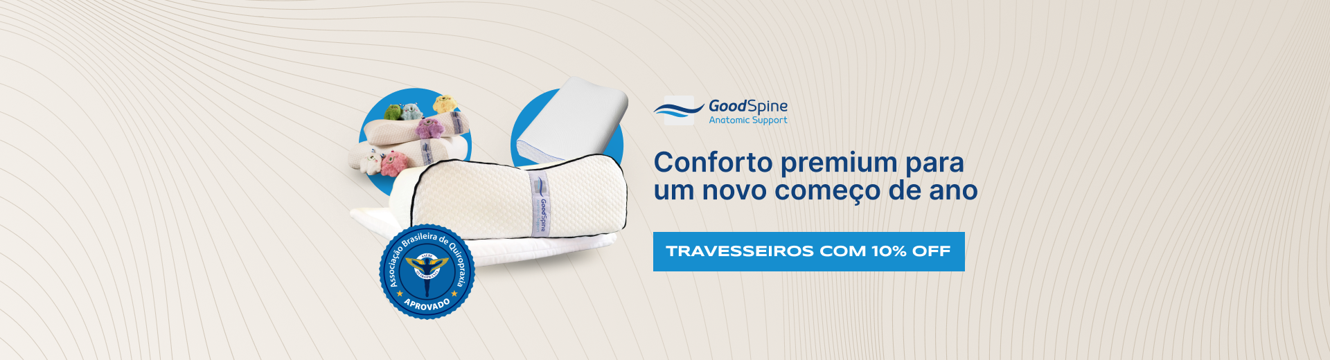 Travesseiros com 10%OFF