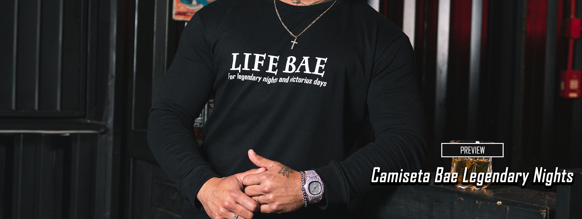 Camiseta Bae Legendary Nights