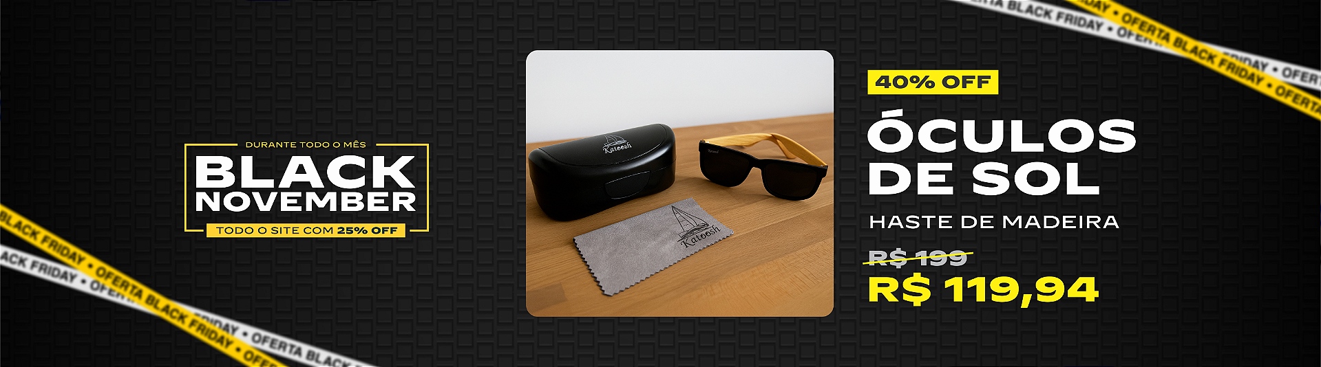 Black November Óculos