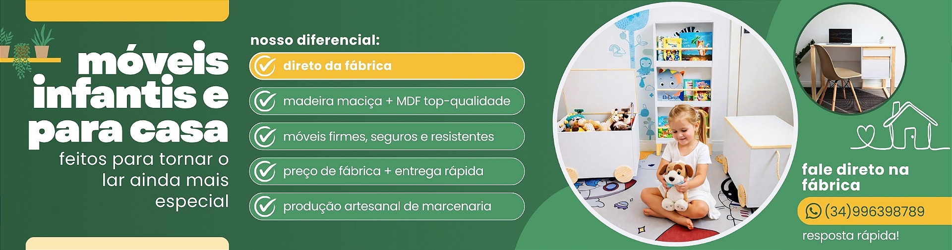 Móveis infantis e para casa