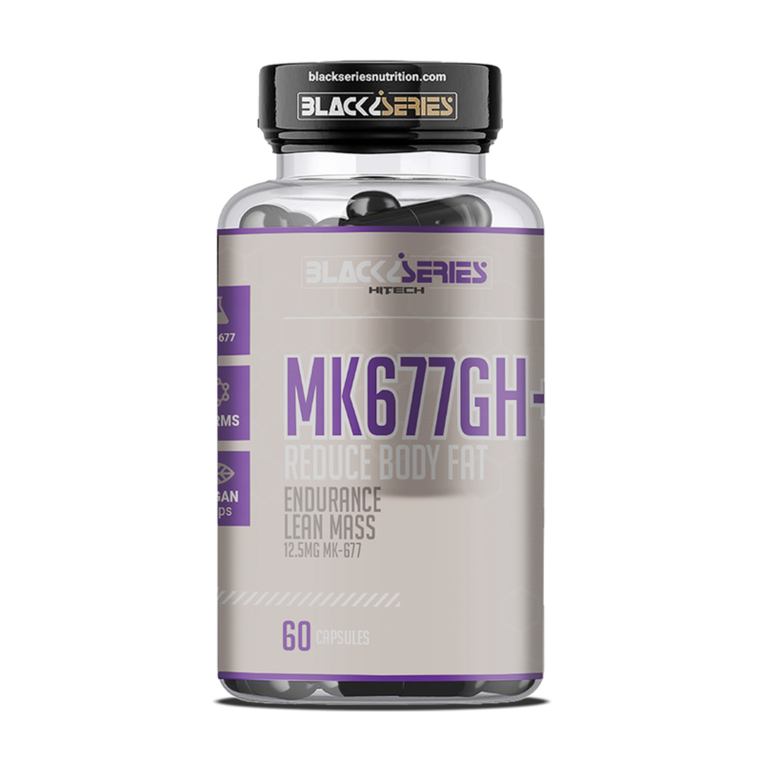 MK677 Ibutamoren 12,5mg 60 Cápsulas Black Series - Ganho de Massa