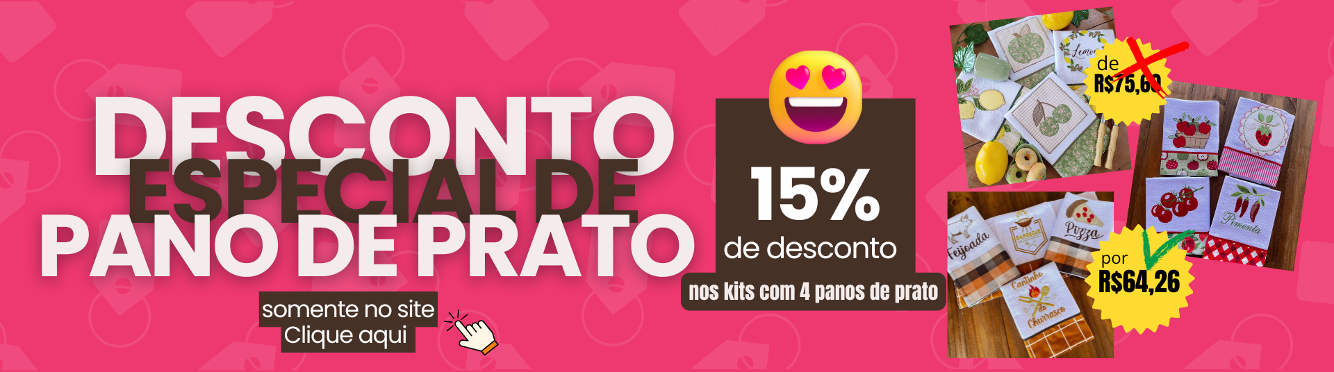 PROMOÇÃO PANO DE PRATO
