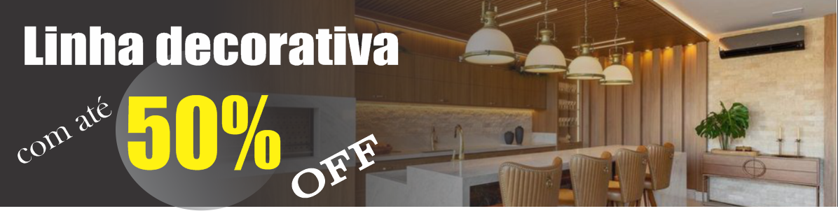 Linha decorativa 50% off