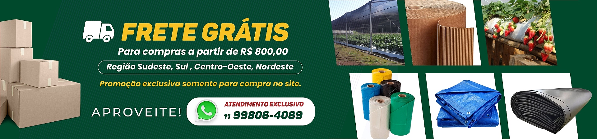 Frete Gratis - R$800,00