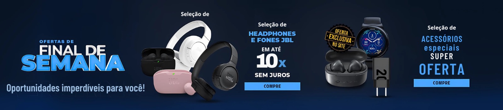 Ofertas fones de ouvido