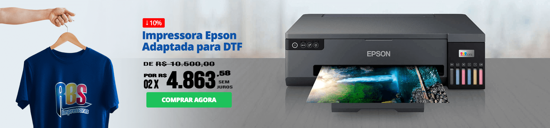 Impressora  Epson EcoTank L8050 DTF