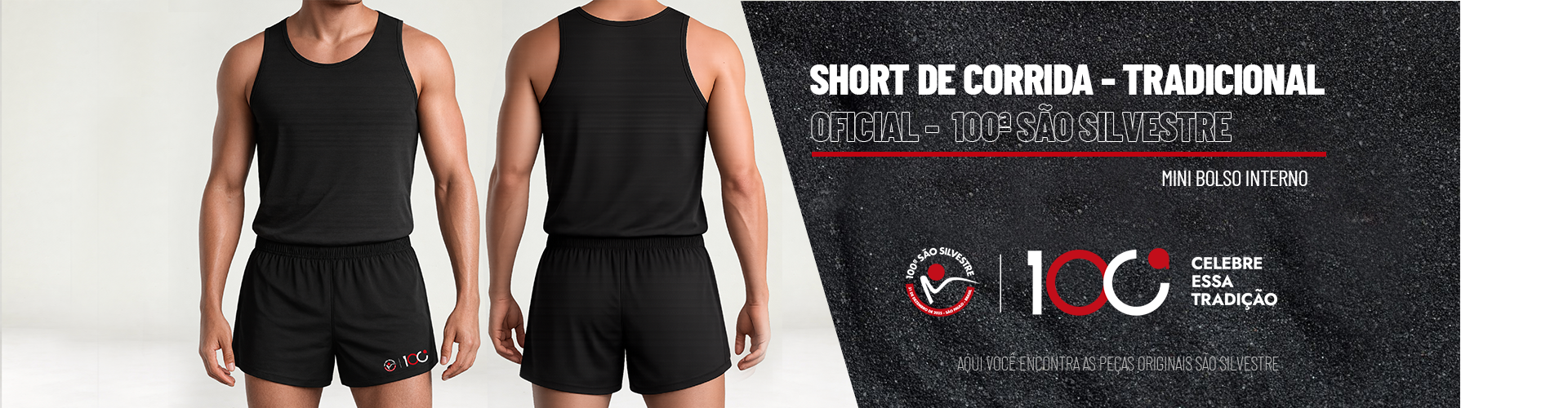 SAO SILVESTRE SHORTS BLACK MASC