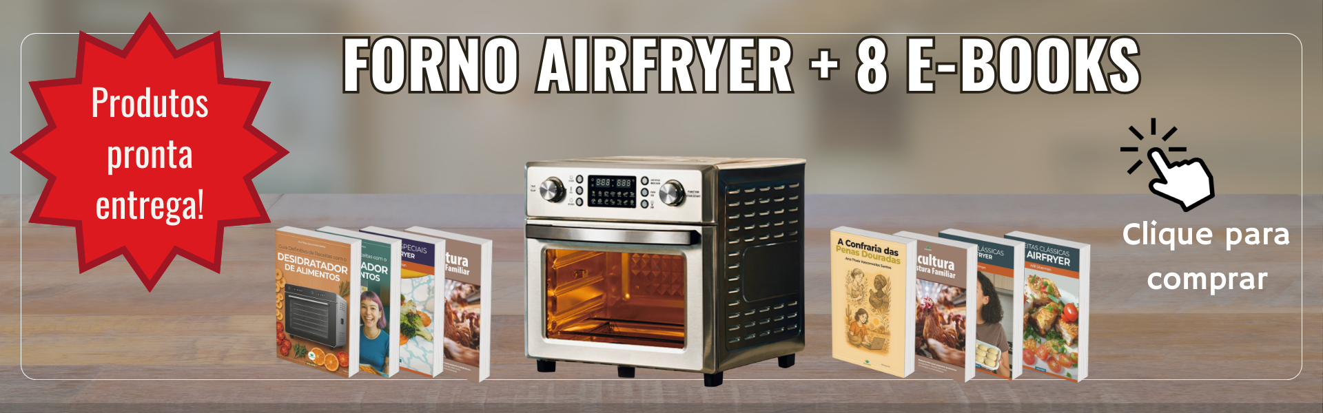Forno AirFryer + 8 E-Books