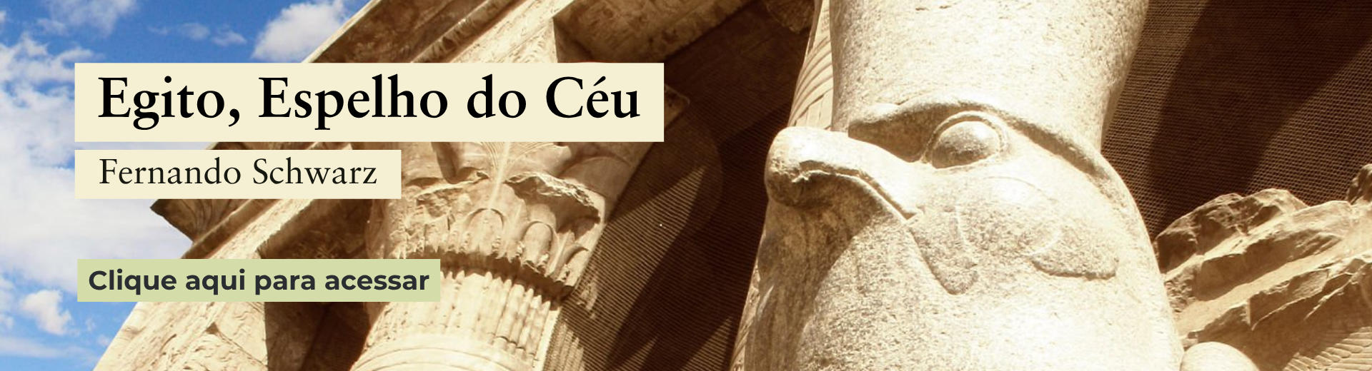 Lançamento: Egito, Espelho do Céu