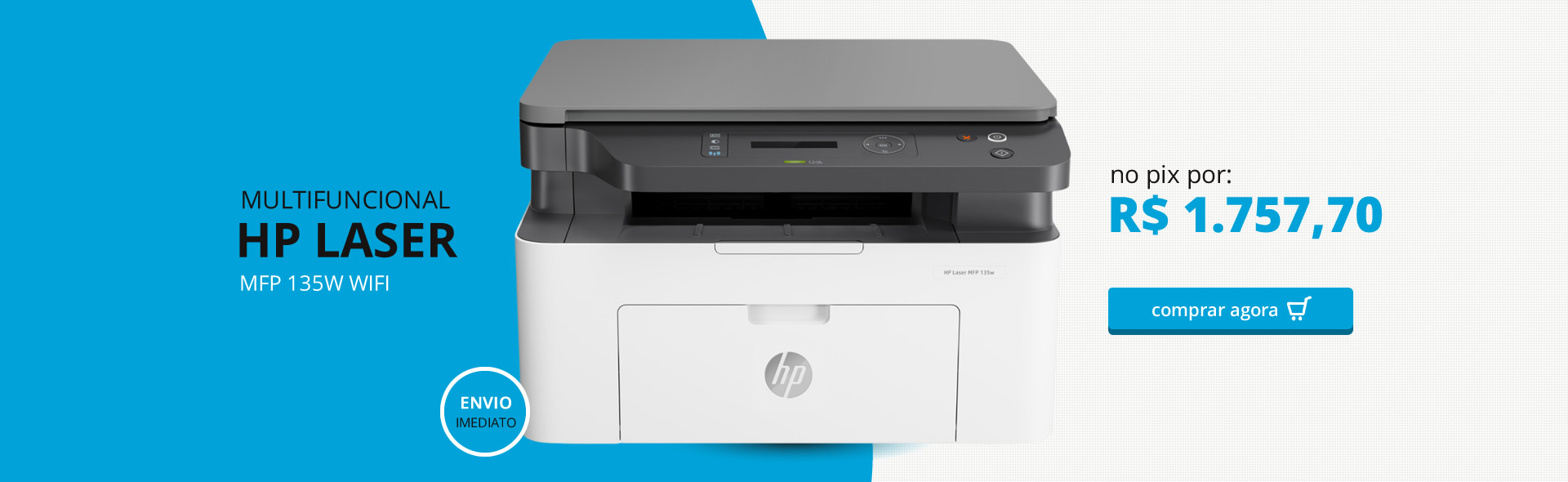 IMPRESSORA HP MULTIFUNCIONAL LASER MFP 135W WIFI