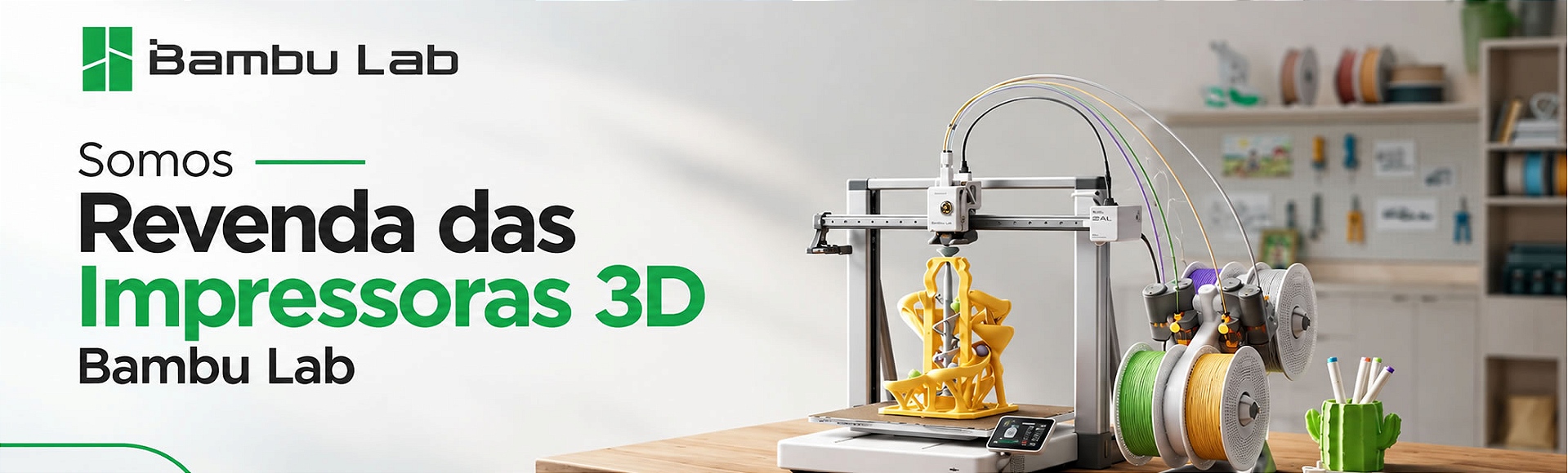 Somos Revenda das Impressoras 3D Bambu LAB