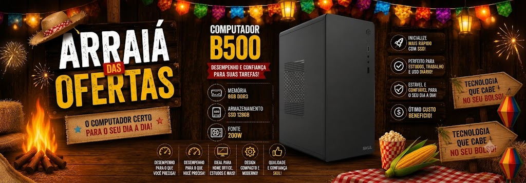 Computador B500 Core I5 4570 3.2Ghz Mem 8Gb Ddr3 Ssd 128Gb Fonte 200W