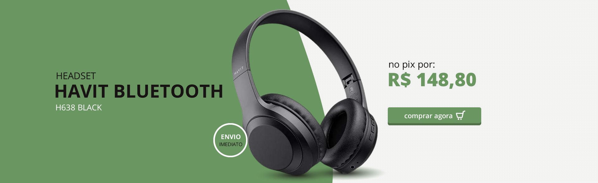 HEADSET HAVIT BLUETOOTH H638 BLACK