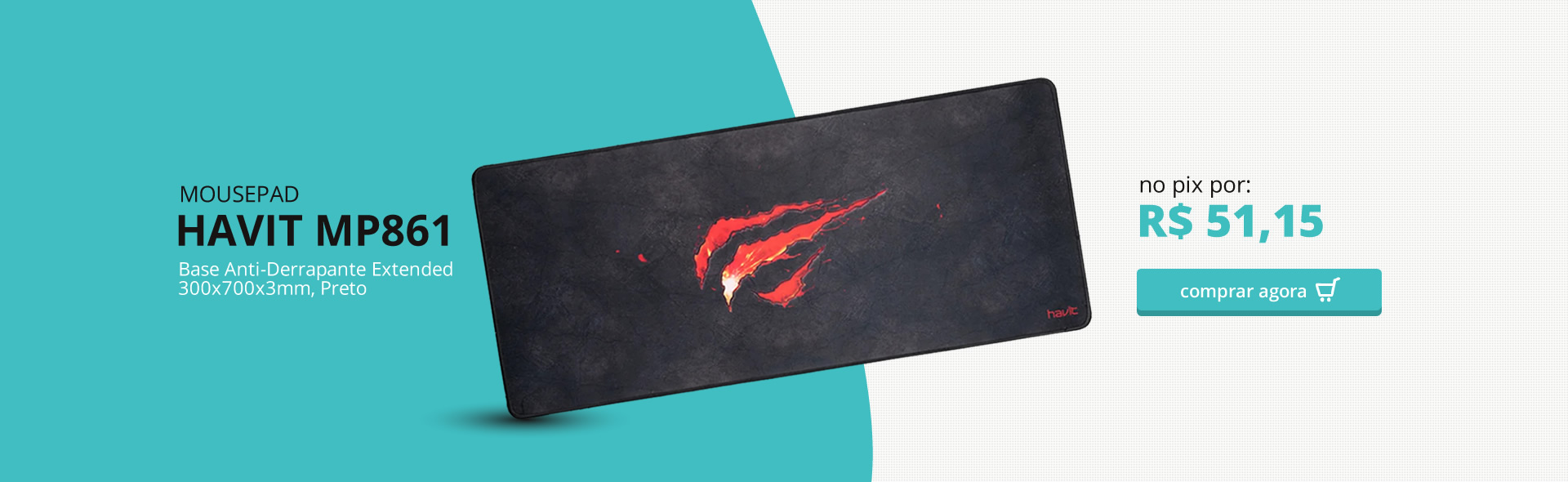 MOUSEPAD HAVIT 70X30CM SPEED