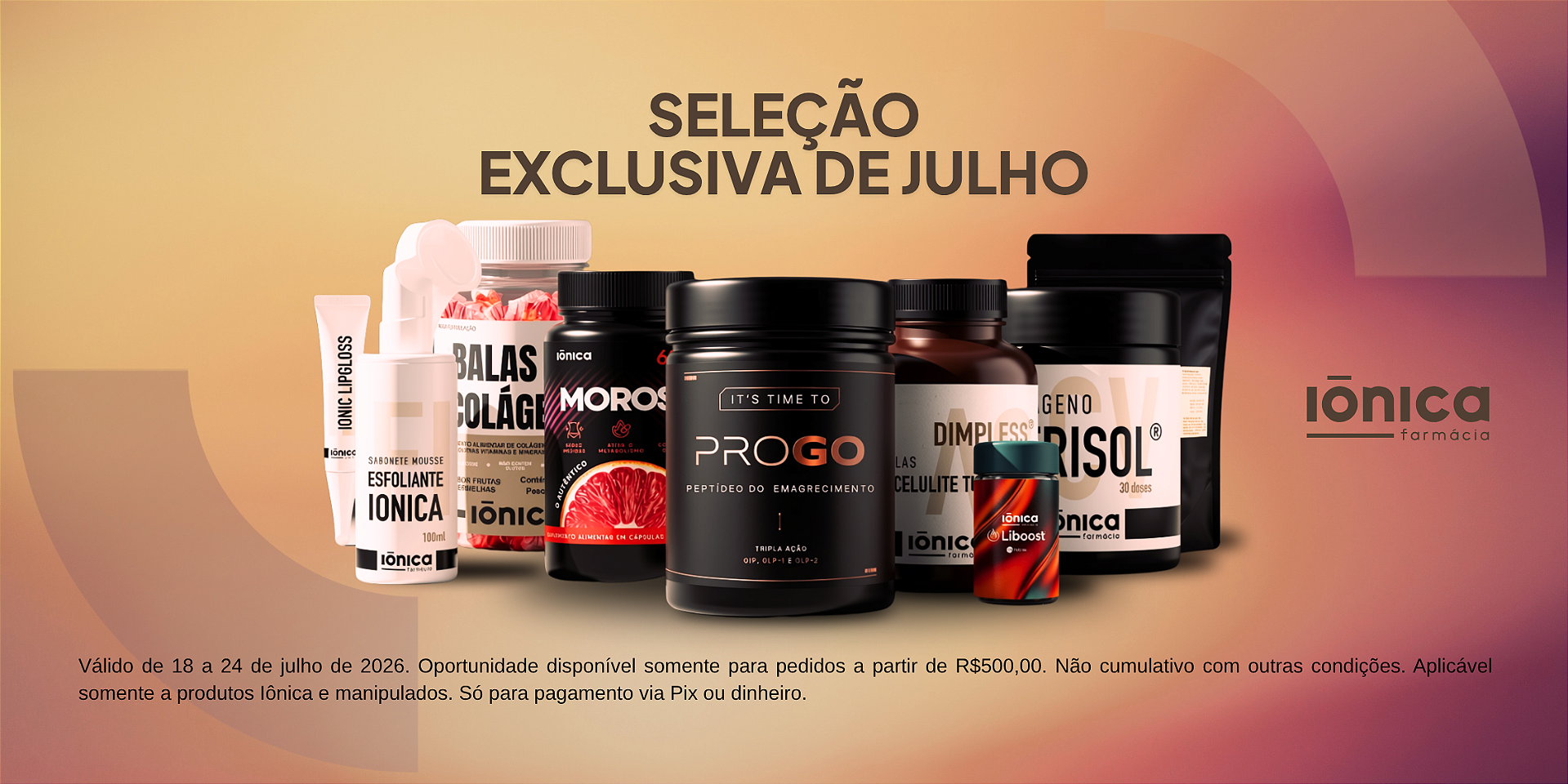 Desconto Exclusivo em fórmulas manipulas na Iônica Farmacêutica
