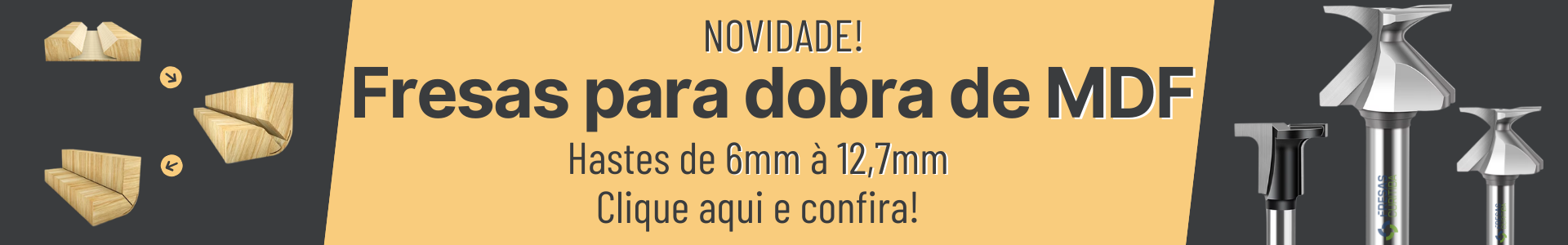 Fresa para dobrar MDF