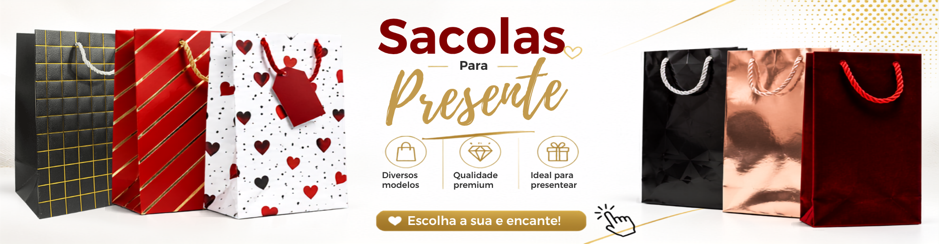 Sacolas de Papel Para Presente Atacado