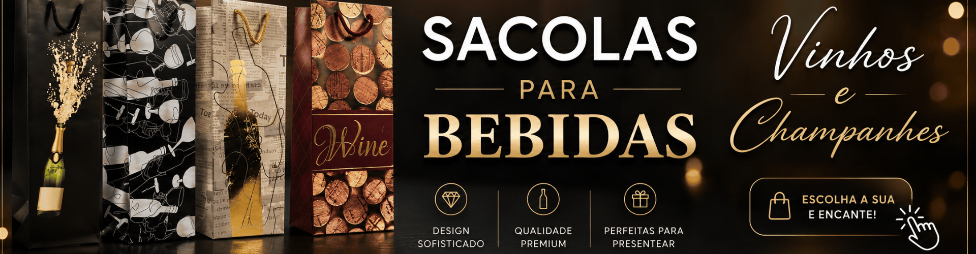 Sacola para Bebidas e Vinhos