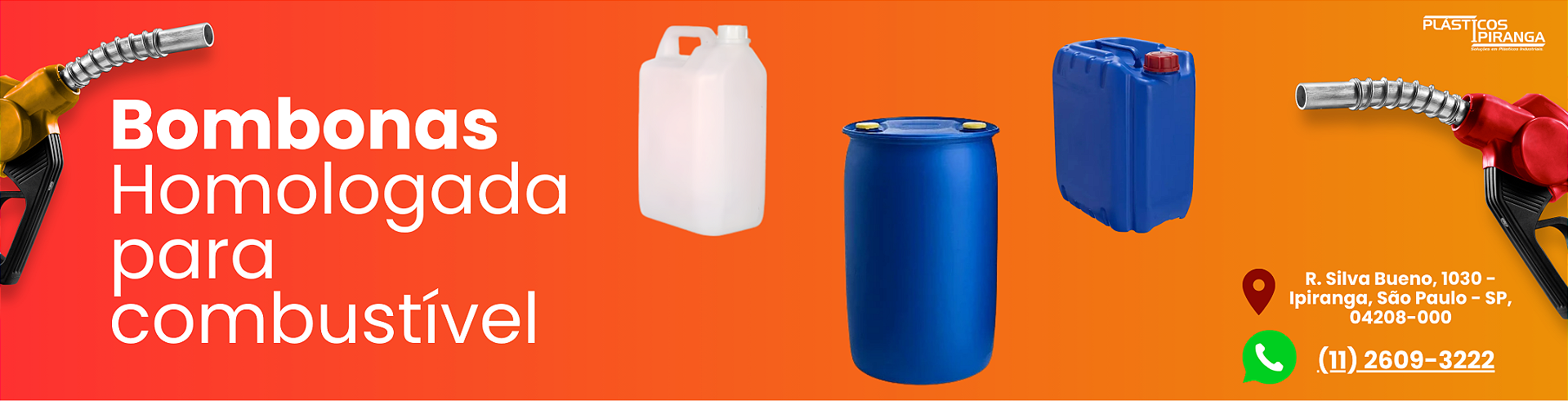 full banner, bombona para combustivel
