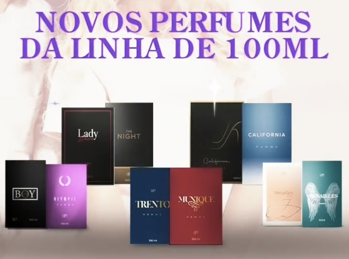 Novos Perfumes de 100ml