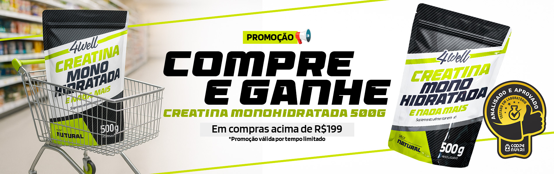 COMPRE E GANHE CREATINA