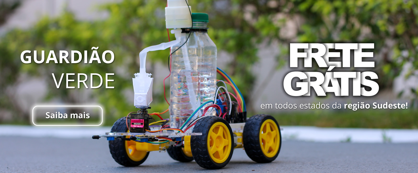 Robô Antichamas - Guardião Verde, Educação Maker e STEAM