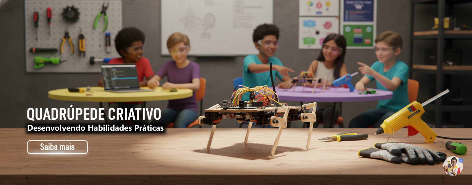 Quadrúpede - RoboDog Criativo - Educação STEAM