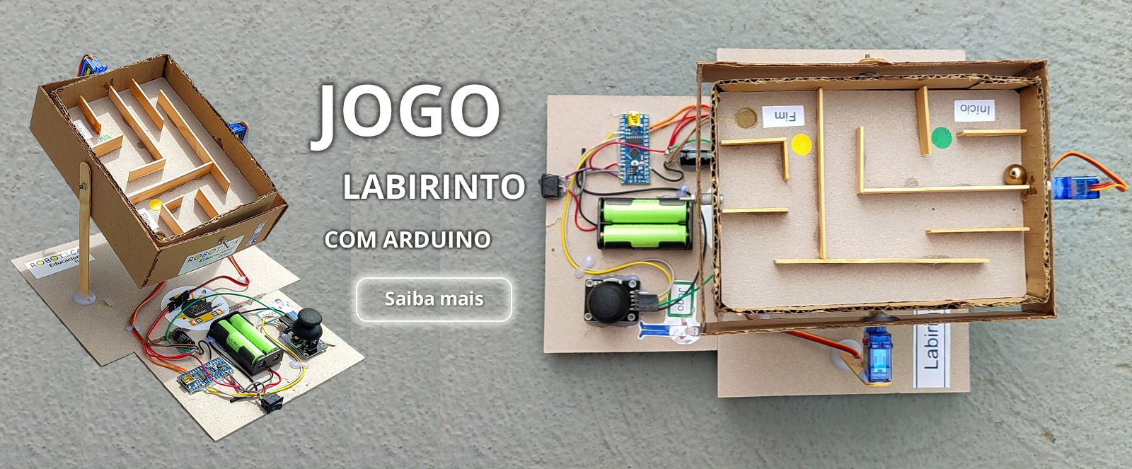 Kit Arduino Projeto Jogo Labirinto com Joystick