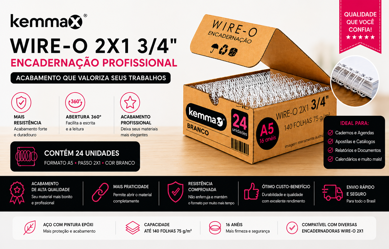 Wire-o 3/4 A5-1