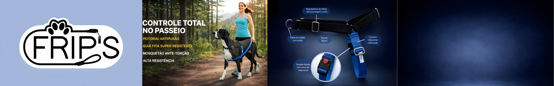 PEITORAL ANTIPUXÃO FITA DE NYLON