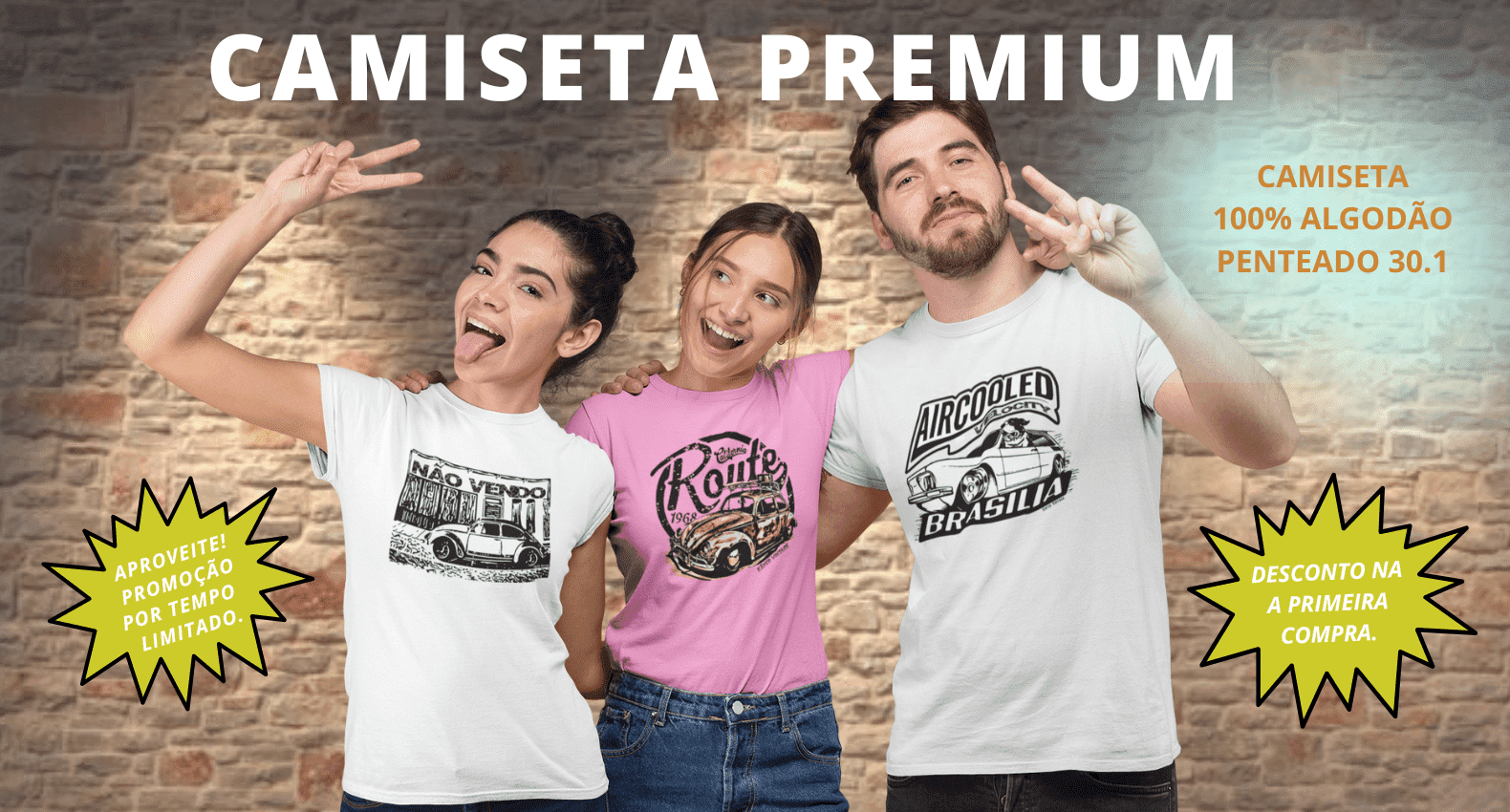 Camiseta 100% Algodão correto