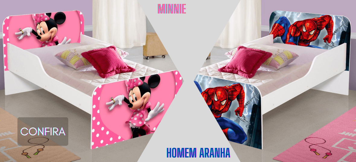Minnie e Homem aranha