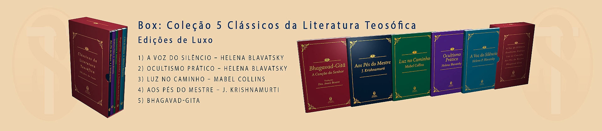 BOX: 5 Livros Clássicos da Literatura Teosófica