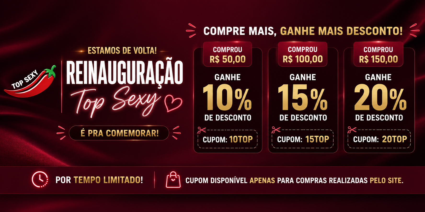 Reinauguração bordô