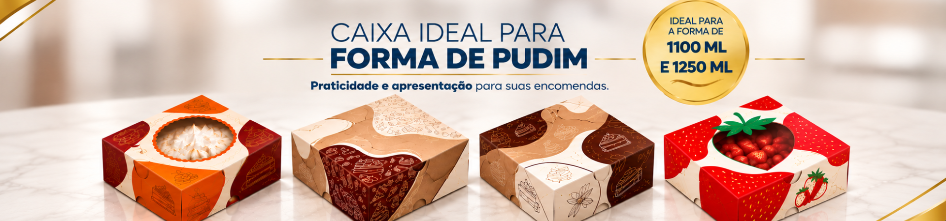 CAIXA PARA PUDIM